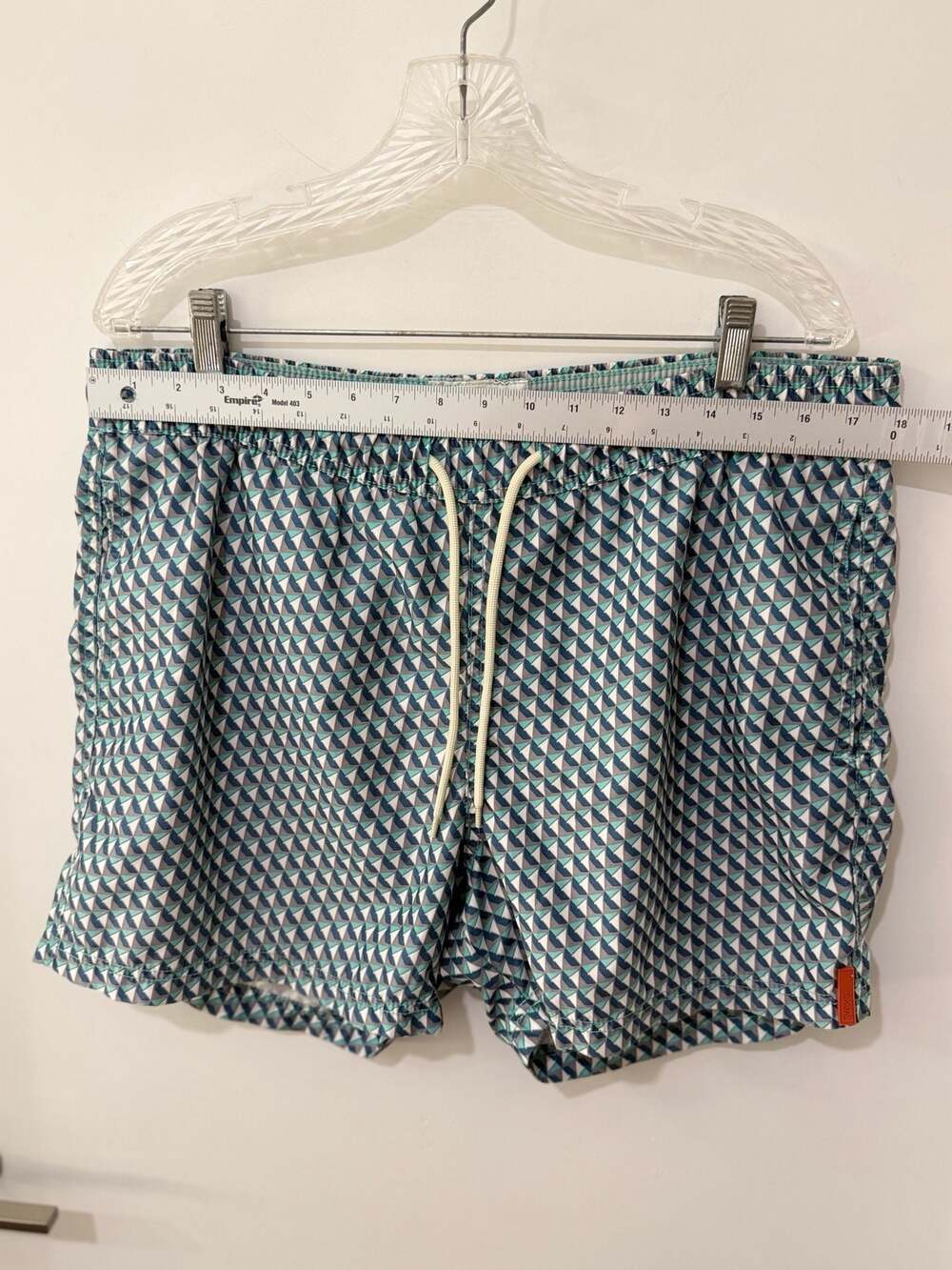 SWIMS Geometric Print Drawstring Swim Trunks Extra Large - Picture 4 of 7